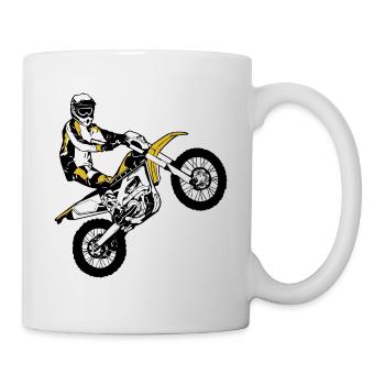 Enduro - Offroad - MotoCross - Supercross - MX - Mug blanc - blanc - Droite