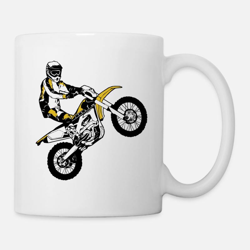Enduro - Offroad - MotoCross - Supercross - MX - Mug blanc - blanc