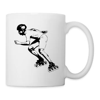 Inline skating - Inline skates - Tasse - Weiß - Rechts
