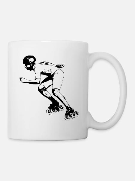Inline skating - inline skates - Mug - white