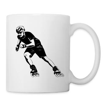 Inline skating - Inline skates - Tasse - Weiß - Rechts