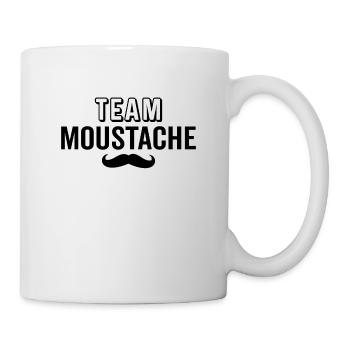 Team moustache - Mug blanc - blanc - Droite