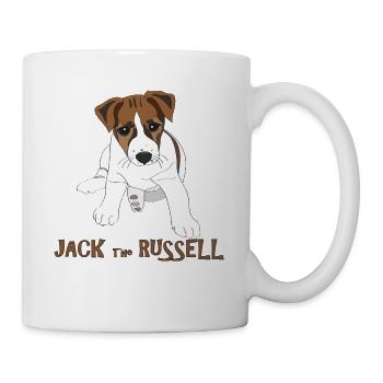 Little Jack Russell puppy - Mug - white - Right