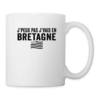 j'peux pas j'vais en Bretagne - Mug blanc - blanc - Droite