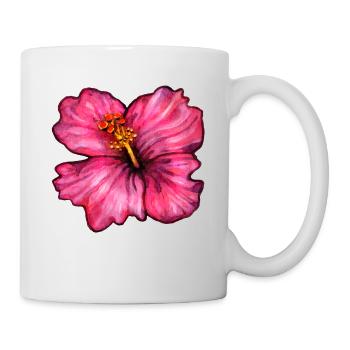 Hibiscus (watercolor) - Mug - white - Right
