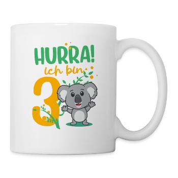 3. Geburtstag Koala Kinder 3 Jahre - Tasse - Weiß - Rechts