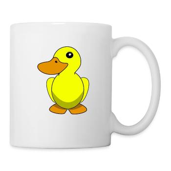 Canard en caoutchouc canard jaune enfants - Mug blanc - blanc - Droite