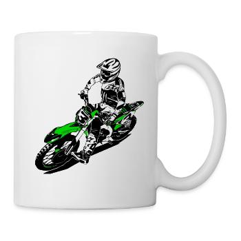MotoCross - Supercross - MX - SX - FMX - Tasse - Weiß - Rechts