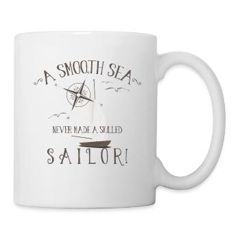 A Smooth Sea - gift sailing boat - by silberbluth - Mug - white - Right