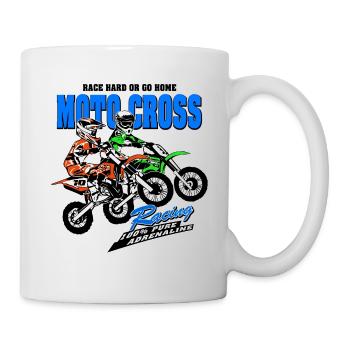 Kinder Motocross - KIDS MX - Mug - white - Right