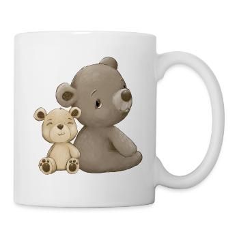 Mom and baby bear - Mug - white - Right