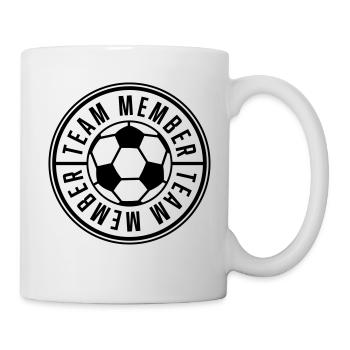 team fussball kreis logo - Tasse - Weiß - Rechts