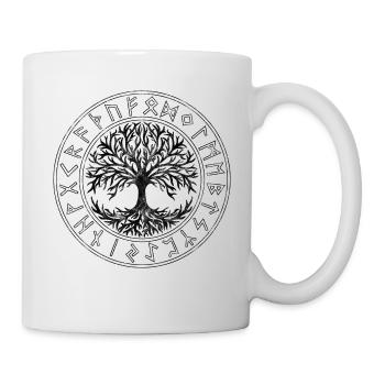 Celtic Symbol, Tree of Life, Runes, Celtic - Mug - white - Right