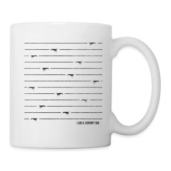 Shrimp - Shrimp fan Stripes - Mug blanc - blanc - Droite