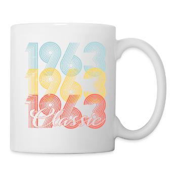 Classic Vintage 59e anniversaire Né en 1963 - Mug blanc - blanc - Droite