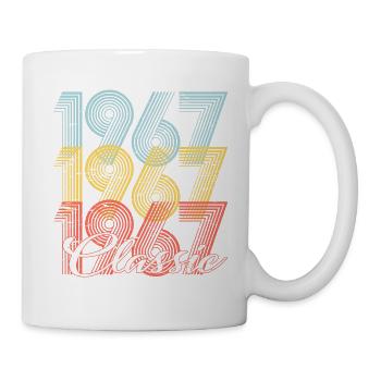 Classic Vintage 55e anniversaire Né en 1967 - Mug blanc - blanc - Droite