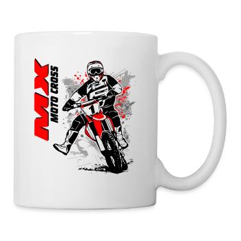MotoCross - Supercross - MX - SX - FMX - Tasse - Weiß - Rechts