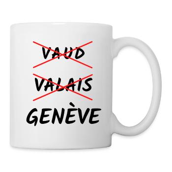 genève humour drapeau et ville de Genève cadeau - Mug blanc - blanc - Droite