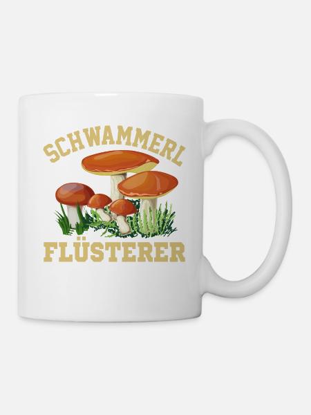 Pilzsammler Geschenk Steinpilze - Tasse - Weiß