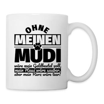 Mudi Hund Geschenke - Tasse - Weiß - Rechts