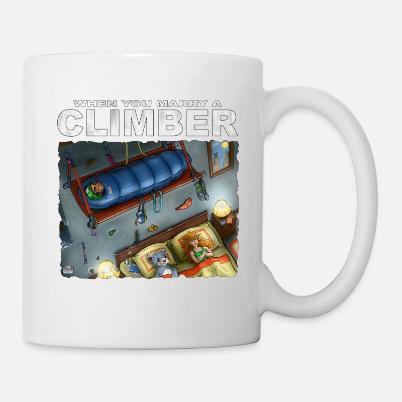 Wenn Marry Ein Bergsteiger - Tasse - Weiß