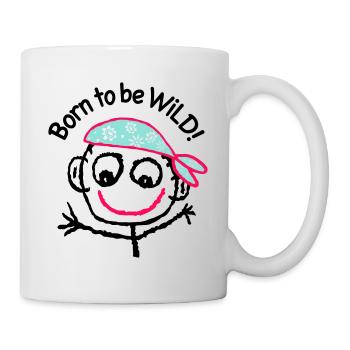 Pirate Headscarf Comic Graffiti Sea - Mug - white - Right