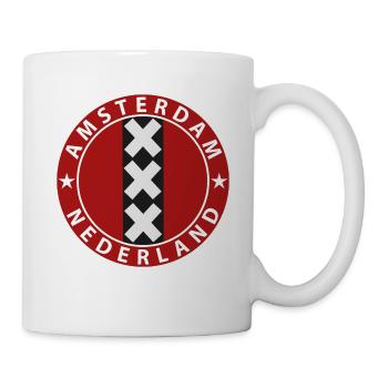Amsterdam - Mug blanc - blanc - Droite