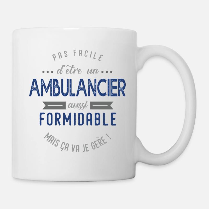 ambulancier Cadeau papa ambulancier formidable - Mug blanc - blanc