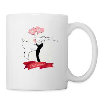 Gift idea for the wedding or wedding anniversary - Mug - white - Right