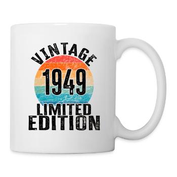 Année de naissance 1949 Vintage Limited Edition Retro - Mug blanc - blanc - Droite