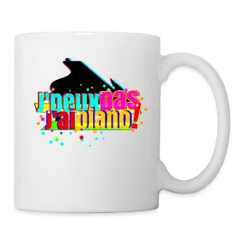 J'peux pas j'ai piano - Mug blanc - blanc - Droite