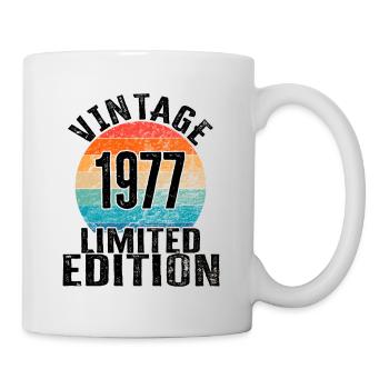 Année de naissance 1977 Vintage Limited Edition Retro - Mug blanc - blanc - Droite