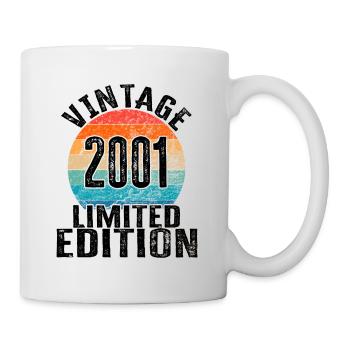 Année de naissance 2001 Vintage Limited Edition Retro - Mug blanc - blanc - Droite