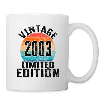 Year of birth 2003 Vintage Limited Edition Retro - Mug - white - Right