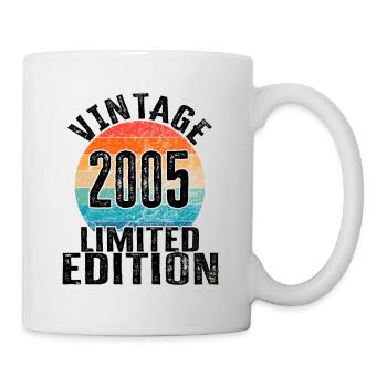 Year of birth 2005 Vintage Limited Edition Retro - Mug - white - Right