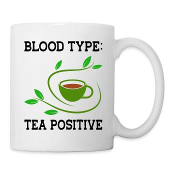 Blood Type Sweet Tea Tea Lover Green Tea Black Tea - Tasse - Weiß - Rechts