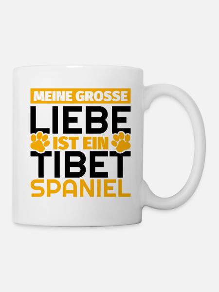 Tibet-Spaniel Geschenke lustig - Tasse - Weiß