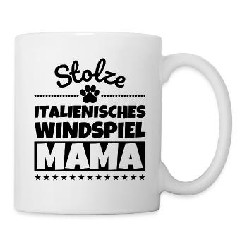 Stolze Italienisches Windspiel Mama - Tasse - Weiß - Rechts