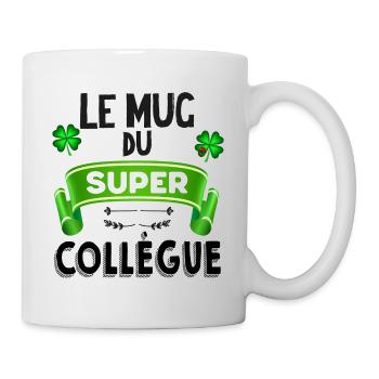Mug du super collègue Trèfle Et Coccinelle - Mug blanc - blanc - Droite