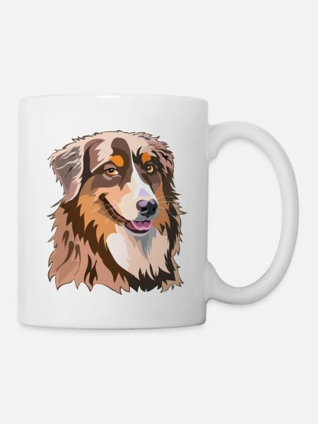 berger australien roux - Mug blanc - blanc