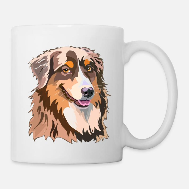 berger australien roux - Mug blanc - blanc