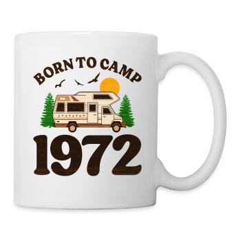Né Pour Camper 1972 Camping 50 Ans Anniversaire - Mug blanc - blanc - Droite