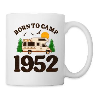 Né Pour Camper 1952 Camping 70 Ans Anniversaire - Mug blanc - blanc - Droite