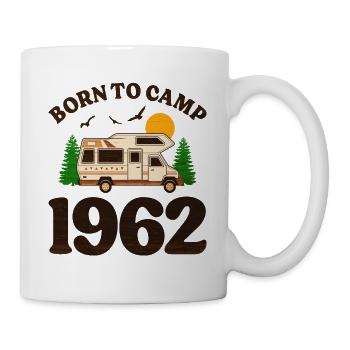Né Pour Camper 1962 Camping 60 Ans Anniversaire - Mug blanc - blanc - Droite