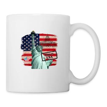 Freiheitsstatue, USA - Tasse - Weiß - Rechts