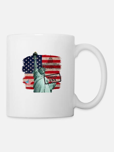 Statue de la Liberté, États-Unis - Mug blanc - blanc
