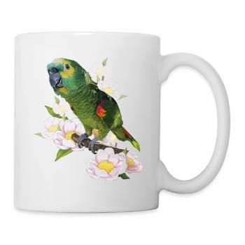 Die Blaustirnamazone - Tasse - Weiß - Rechts