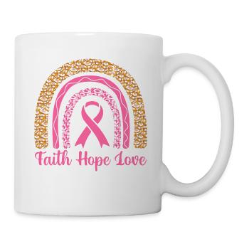 Against breast cancer - Mug - white - Right