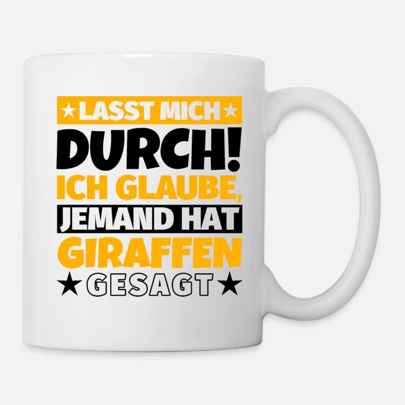Giraffen - Tasse - Weiß
