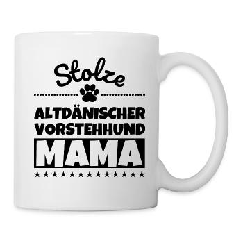 Stolze Altdänischer Vorstehhund Mama - Tasse - Weiß - Rechts